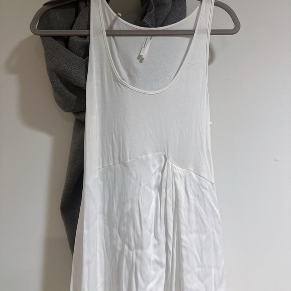 Anthropologie Twofer Gray Sweater with White dress - Picture 7 of 7